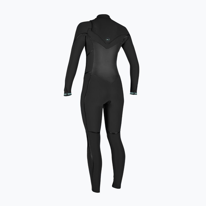 Women's O'Neill Psycho Tech 5/4+ Back Zip Full Black Neoprene Foam 2