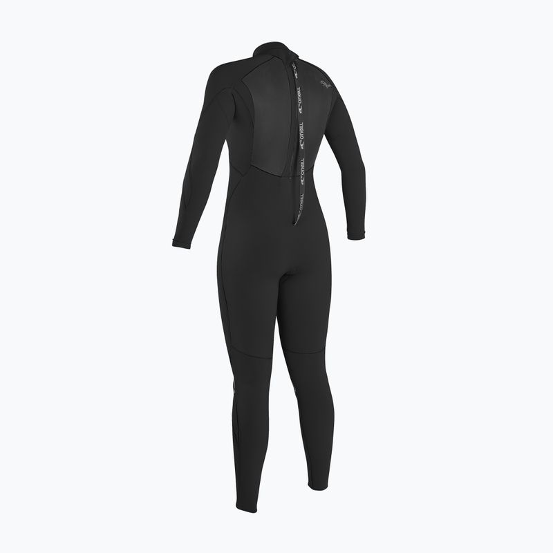 Women's swimming wetsuit O'Neill Epic 3/2 Back Zip Full A05 black/black/black 2