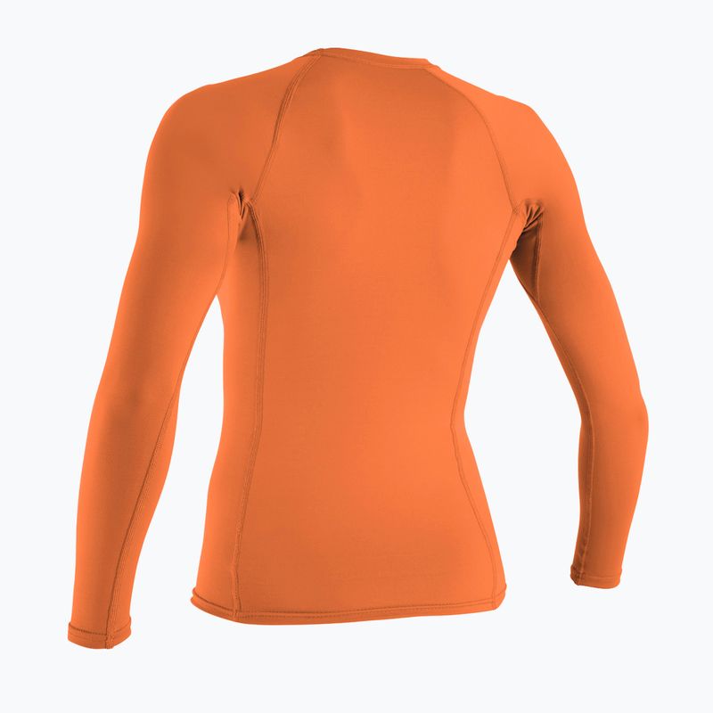 Women's swimming longsleeve O'Neill Basic Skins LS Rash Guard light grapefruit 2