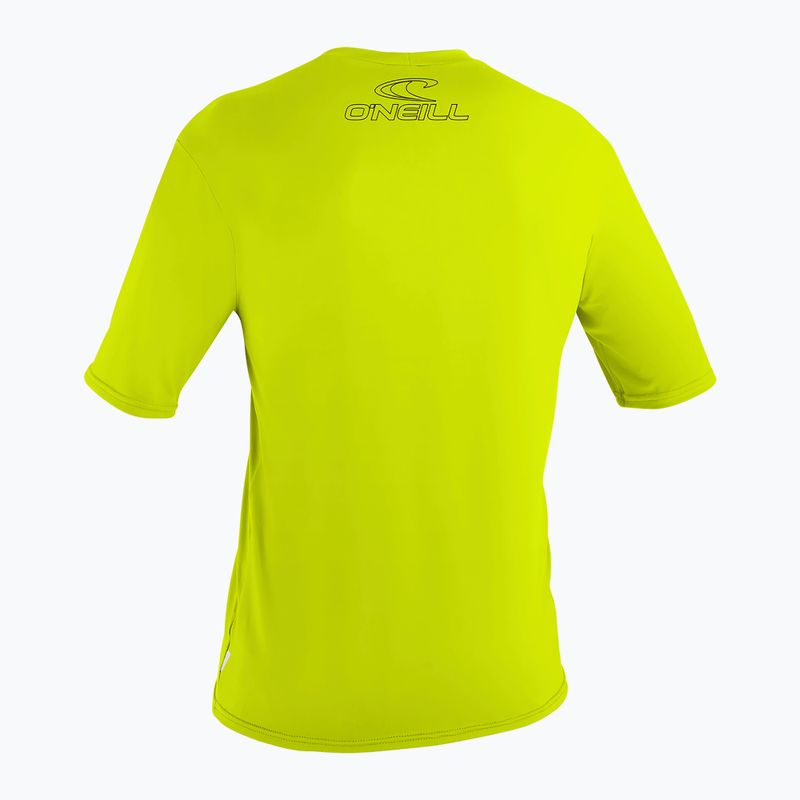 O'Neill Youth Basic Skins Sun Shirt lime children's swim shirt 2