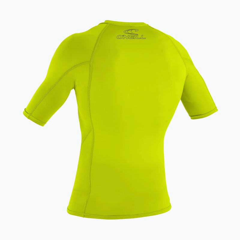 Children's swim top O'Neill Youth Basic Skins Rash Guard lime 2
