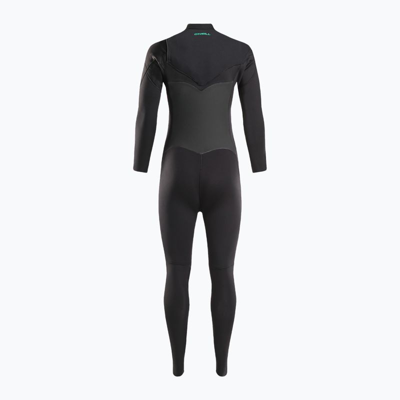 Women's O'Neill Ninja 3/2 Chest Zip Full Swim Foam Black 5472 3