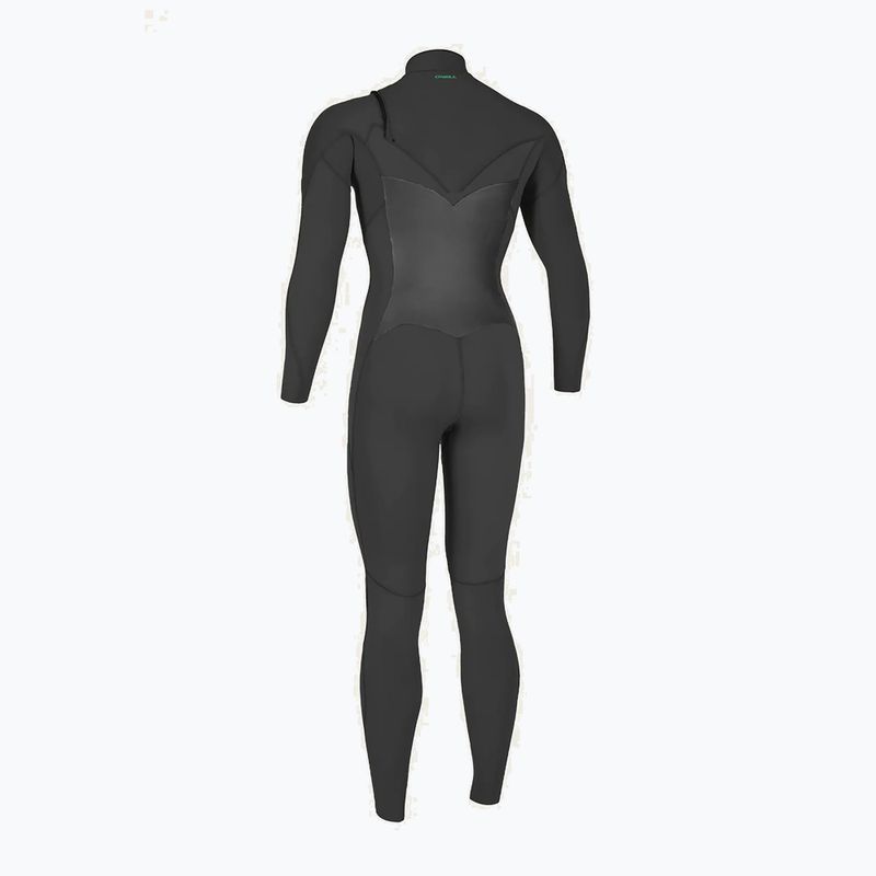 Women's O'Neill Ninja 3/2 Chest Zip Full Swim Foam Black 5472 7