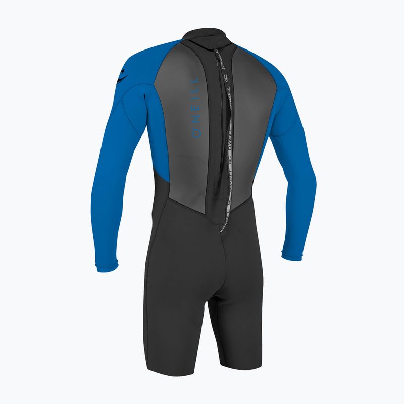 Children's wetsuit O'Neill Youth Reactor-2 2mm Back Zip LS Spring black/ocean 2