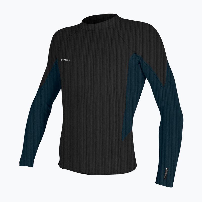 Men's O'Neill Hyperfreak Comp-X 2 mm L/S Top black/cadet blue neoprene warmer