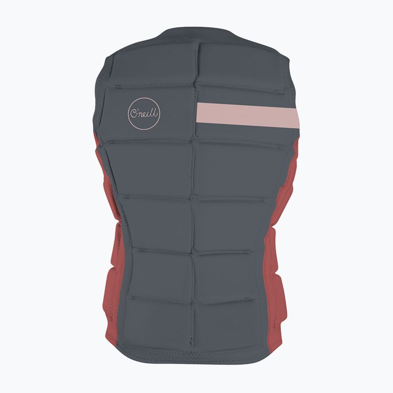 Women's O'Neill Bahia Comp tradewinds/tea rose protective waistcoat 2
