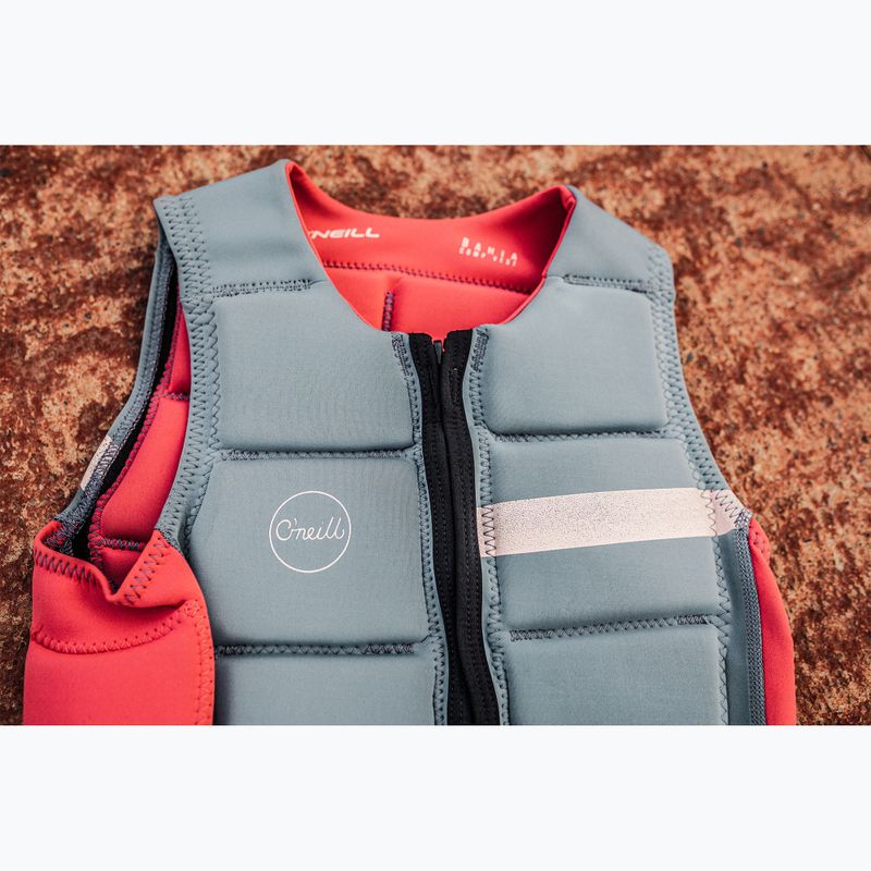 Women's O'Neill Bahia Comp tradewinds/tea rose protective waistcoat 4