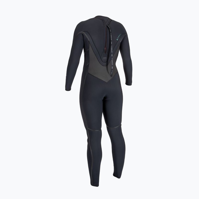 Women's wetsuit O'Neill Psycho Tech 5/4+ Back Zip Full black/black 2