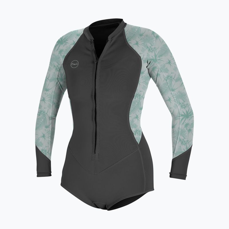 O'Neill Bahia 2/1 Front Zip Short Spring graphite/ mirage tropical women's wetsuit