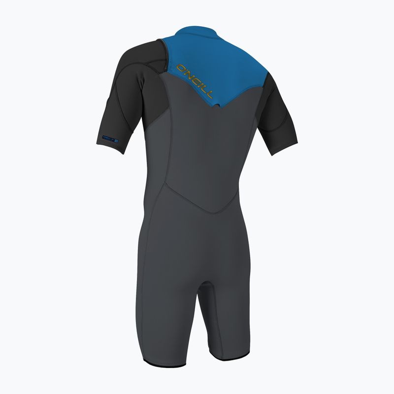 Men's wetsuit O'Neill Hammer 2mm Chest Zip SS Spring graphite/black/ocean 2