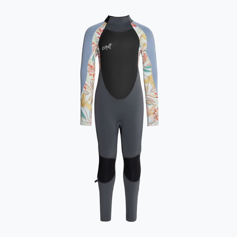 O'Neill Girls Epic 5/4 Back Zip Full graphite/dahlia/infinity children's swimming foam 2
