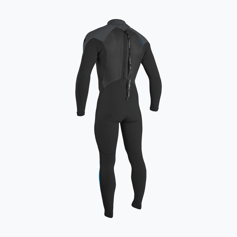 Men's O'Neill Epic 5/4 mm Back Zip Full black/graphite/bali blue swim foam 2