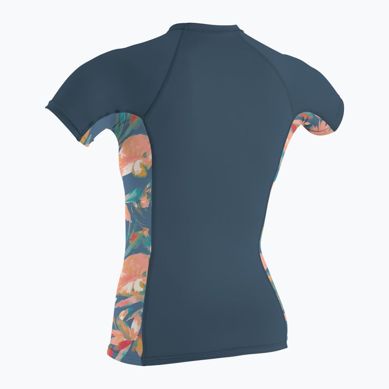 Women's swim shirt O'Neill Side Print Rash Guard black/mikah floral 2