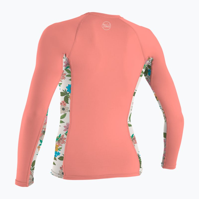 Women's swimming longsleeve O'Neill Side Print Rash Guard desert flower/cara floral 2