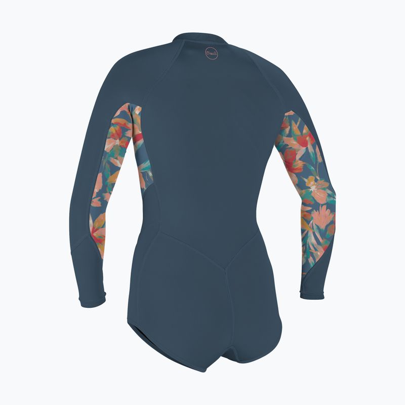 Women's Swim Foam O'Neill Bahia 2/1 Front Zip Short Spring Copen blue/painted tropics/copen blue 2