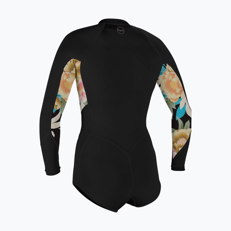 Women's Swim Foam O'Neill Bahia 2/1 Front Zip Short Spring black/mikah floral/black 2