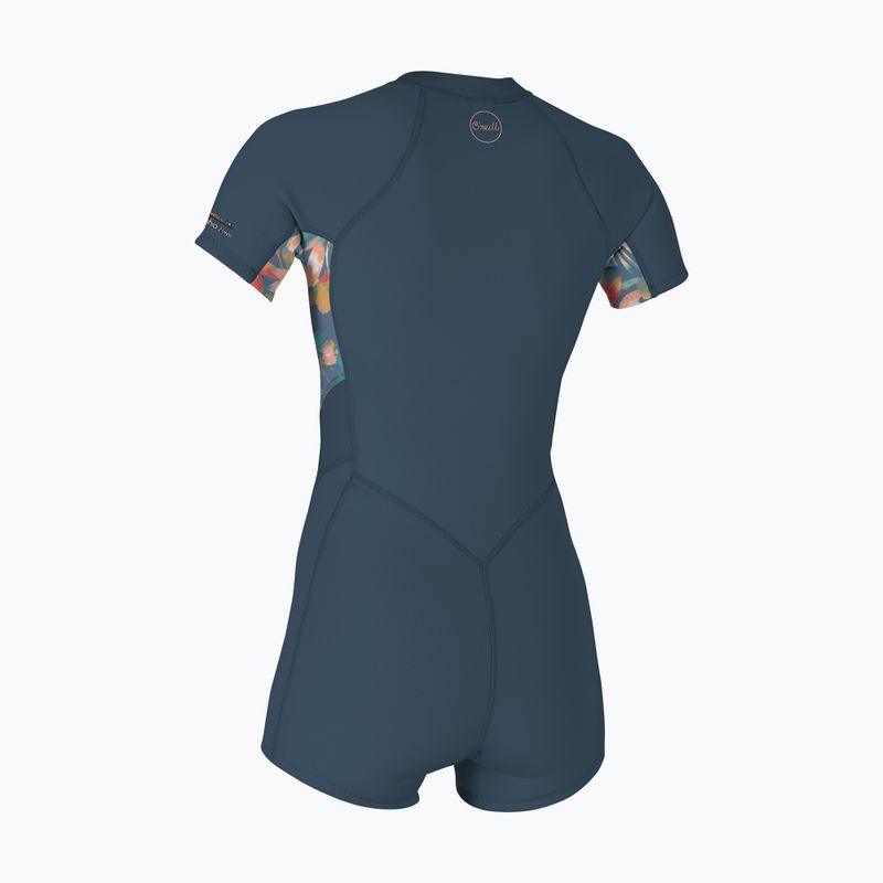 O'Neill Bahia 2/1 mm Front Zip Spring women's wetsuit copen blue/ painted tropics/ copen blue 2