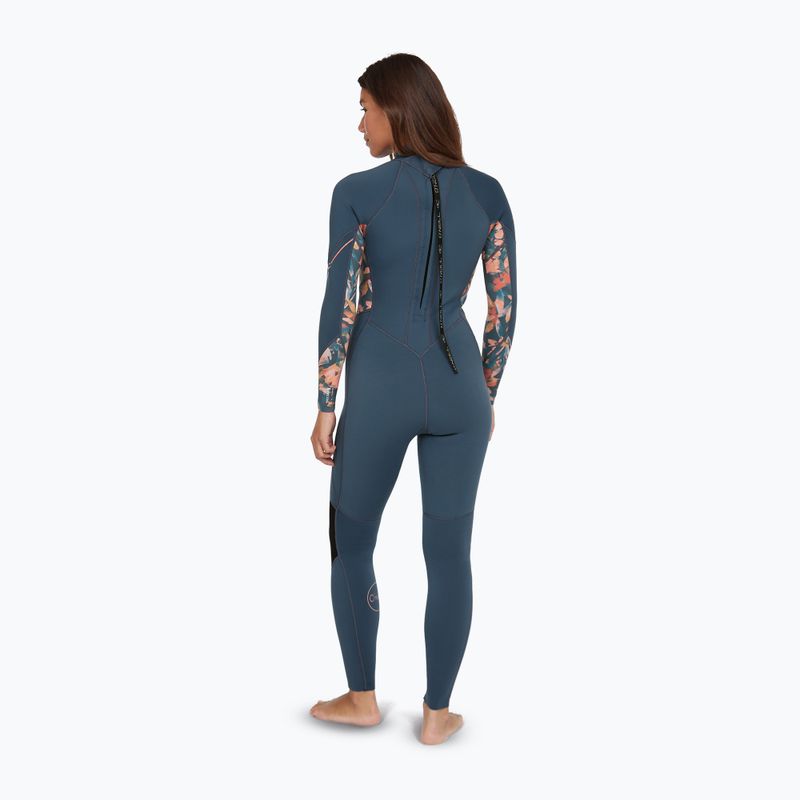 Women's Swim Foam O'Neill Bahia 3/2 Back Zip Full copen blue/painted tropics/painted tropics 2