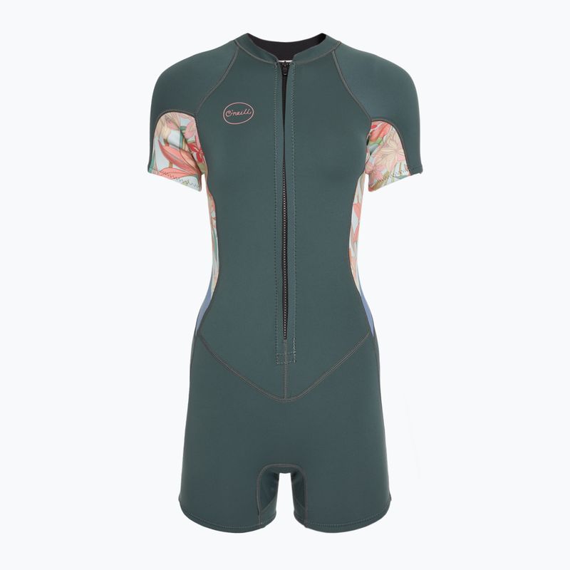 Women's O'Neill Bahia 2/1 mm Front Zip Spring shade/ arta geo/ shade wetsuit