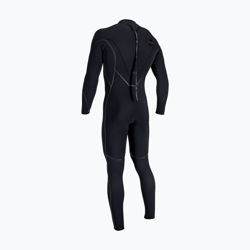 Men's wetsuit O'Neill Hyperfreak Fire 4/3+ Back Zip Full black/black 2