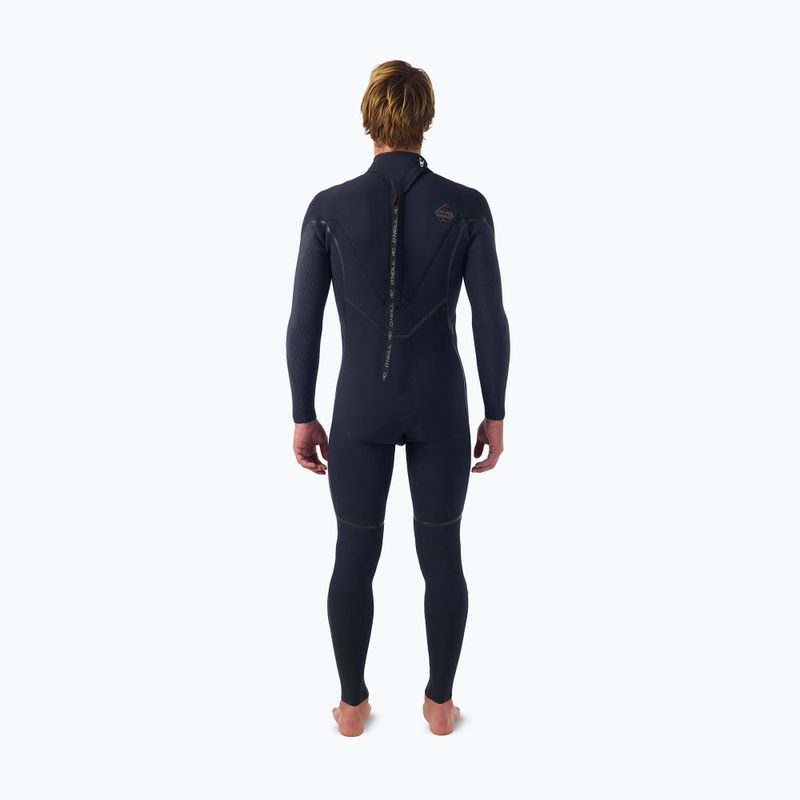 Men's swimming wetsuit O'Neill Hyperfreak Fire 4/3+ mm Back Zip Full black/black 2