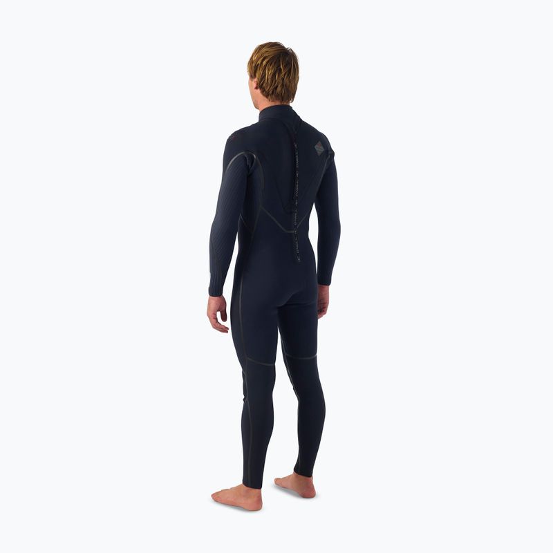 Men's swimming wetsuit O'Neill Hyperfreak Fire 4/3+ mm Back Zip Full black/black 4