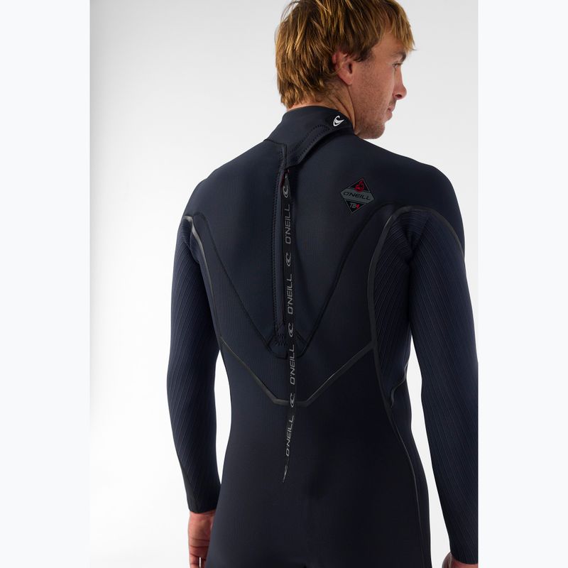 Men's swimming wetsuit O'Neill Hyperfreak Fire 4/3+ mm Back Zip Full black/black 5