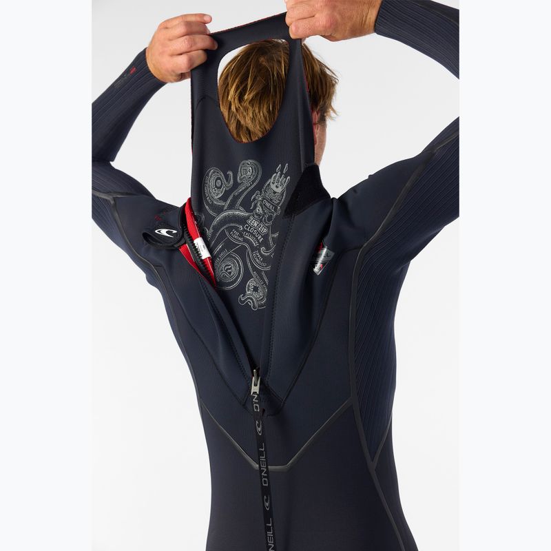 Men's swimming wetsuit O'Neill Hyperfreak Fire 4/3+ mm Back Zip Full black/black 10