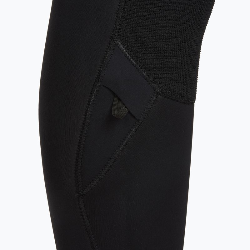 Women's swimming wetsuit O'Neill Epic 5/4 mm Chest Zip Full black/stormy palm/faded denim 7