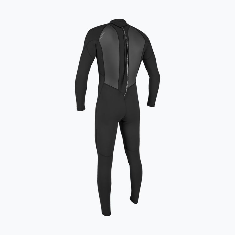 Men's swimming wetsuit O'Neill Reactor-2 3/2 mm Back Zip Full black/black 2