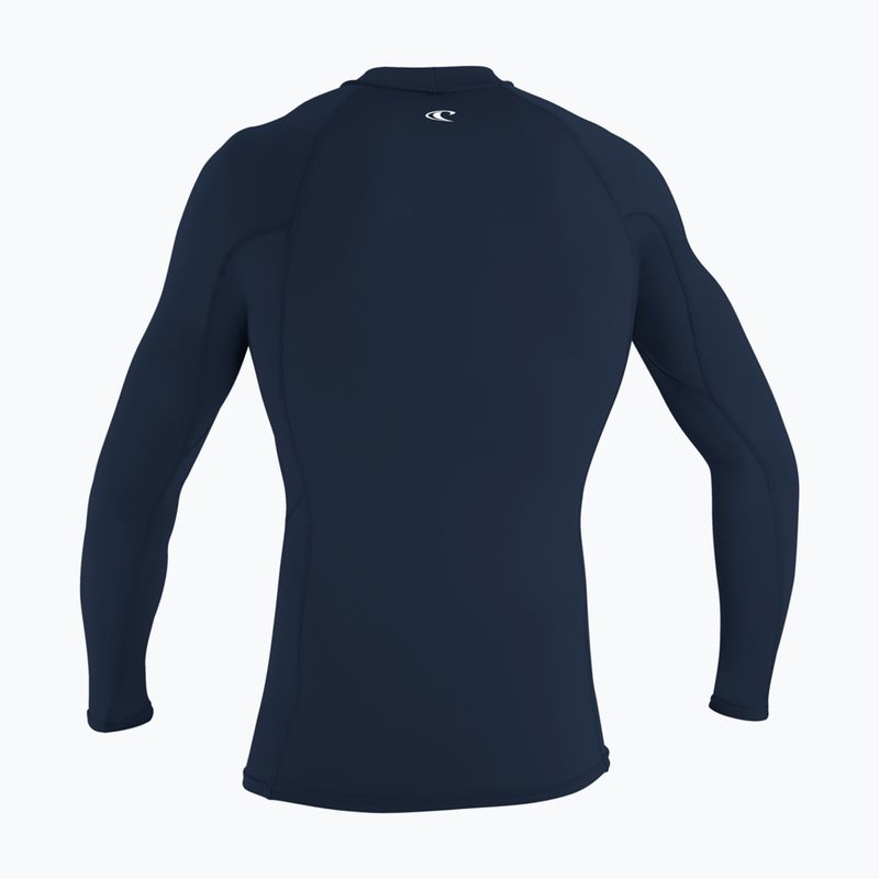 Men's swimming longsleeve O'Neill Basic Skins Rash Guard LS navy 2