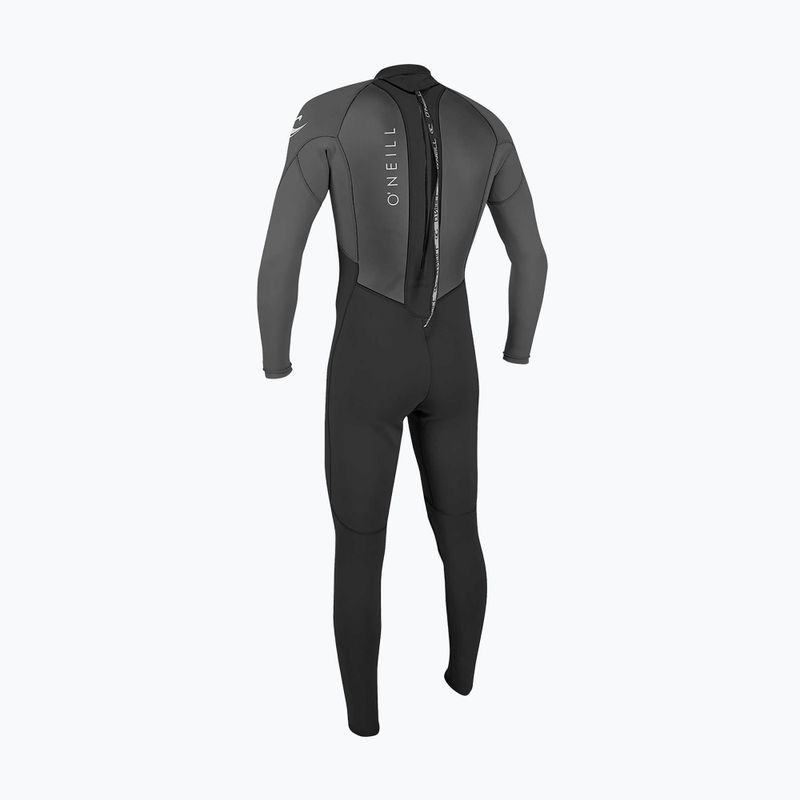 Men's swimming wetsuit O'Neill Reactor-2 3/2 mm Back Zip Full black/graphite 2