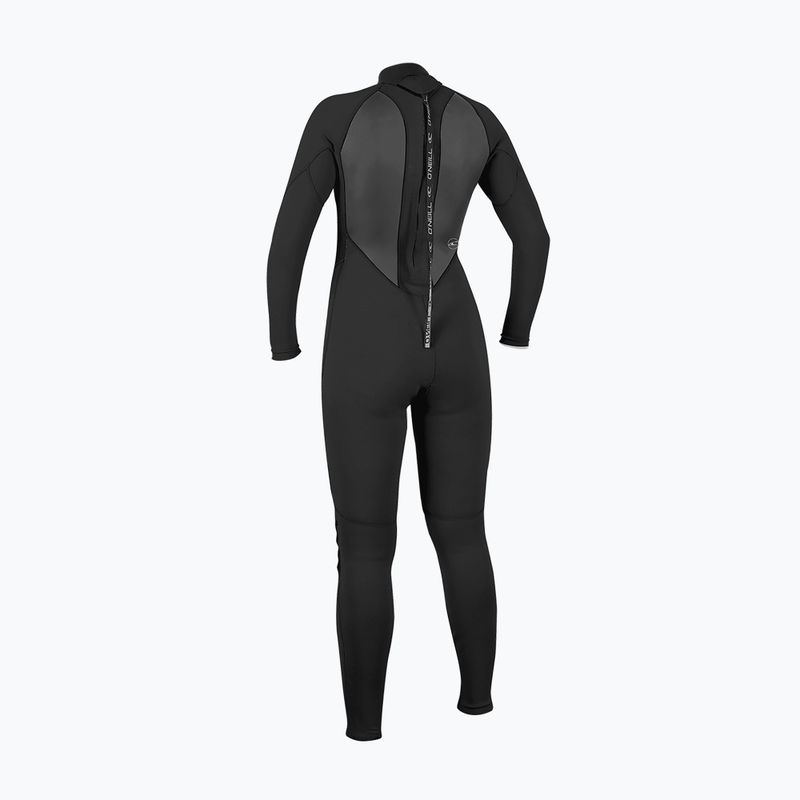 Women's swimming wetsuit O'Neill Reactor-2 3/2 Back Zip Full J18 black/black 2
