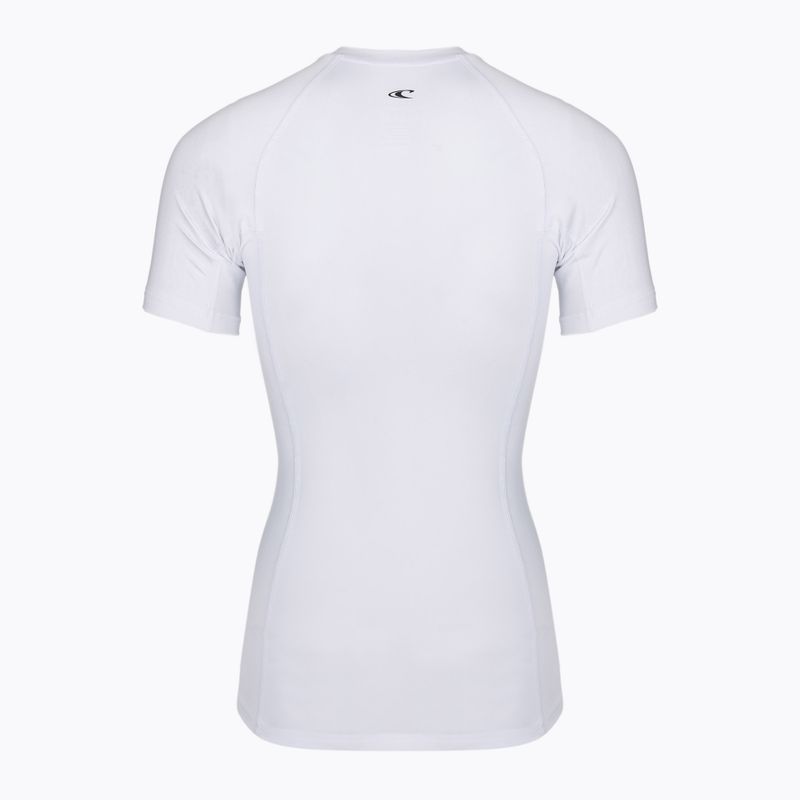 Women's swim top O'Neill Basic Skins Rash Guard SS white 2