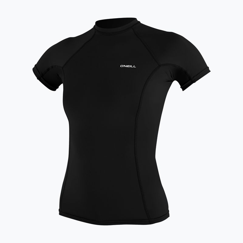 Women's swim top O'Neill Basic Skins Rash Guard SS black