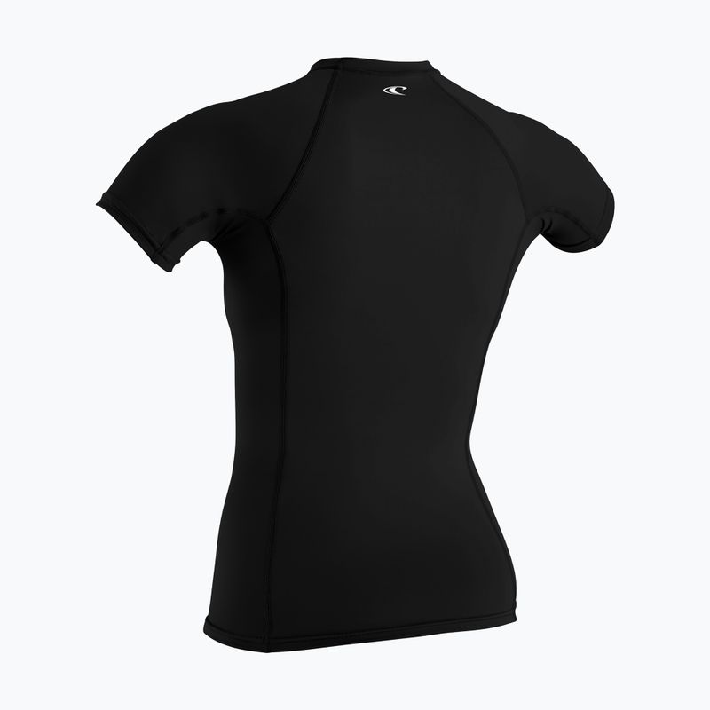 Women's swim top O'Neill Basic Skins Rash Guard SS black 2