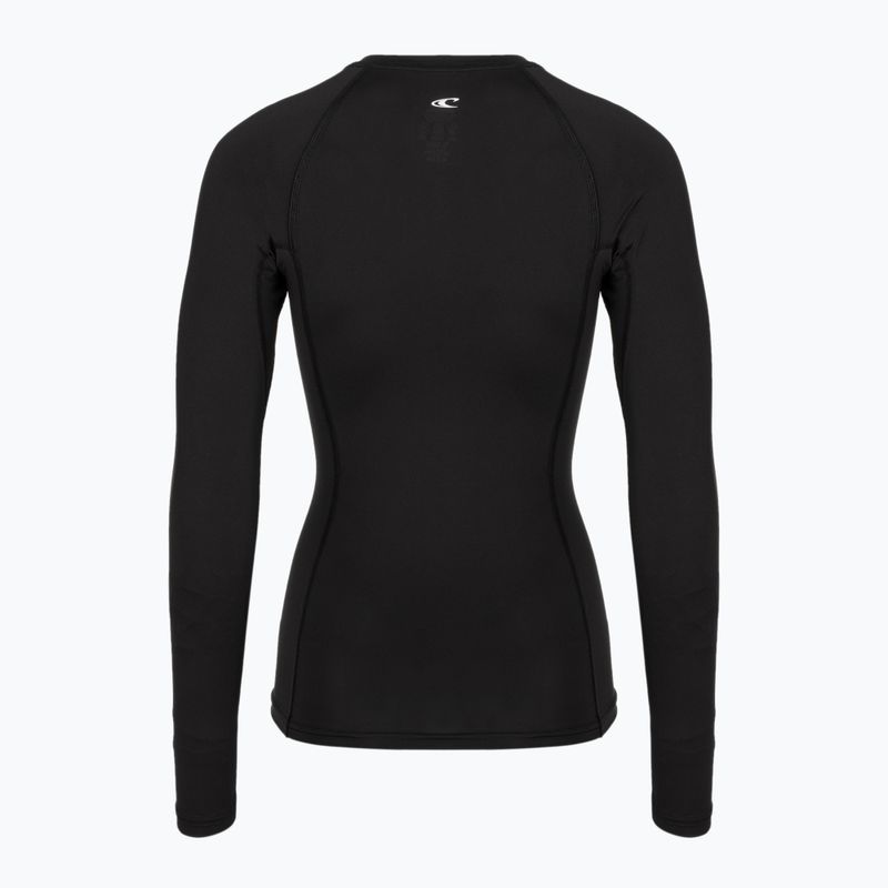 Women's swim longsleeve O'Neill Basic Skins Rash Guard LS black 2