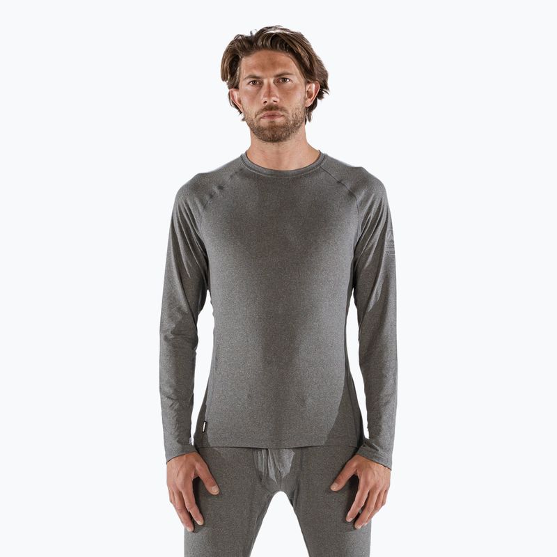 Men's thermal base layer top Surfanic Bodyfit Crewneck charcoal