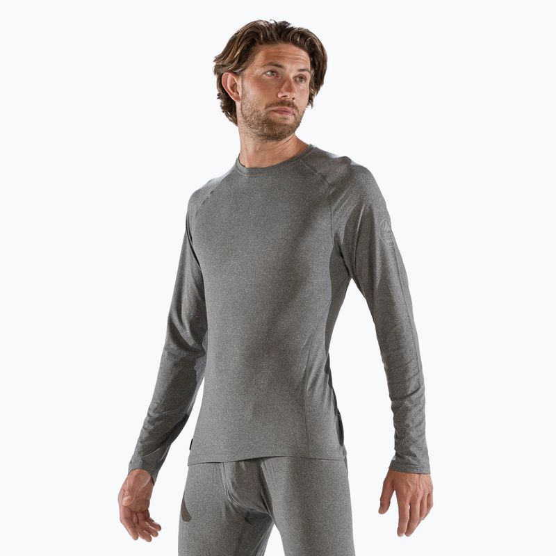Men's thermal base layer top Surfanic Bodyfit Crewneck charcoal 4