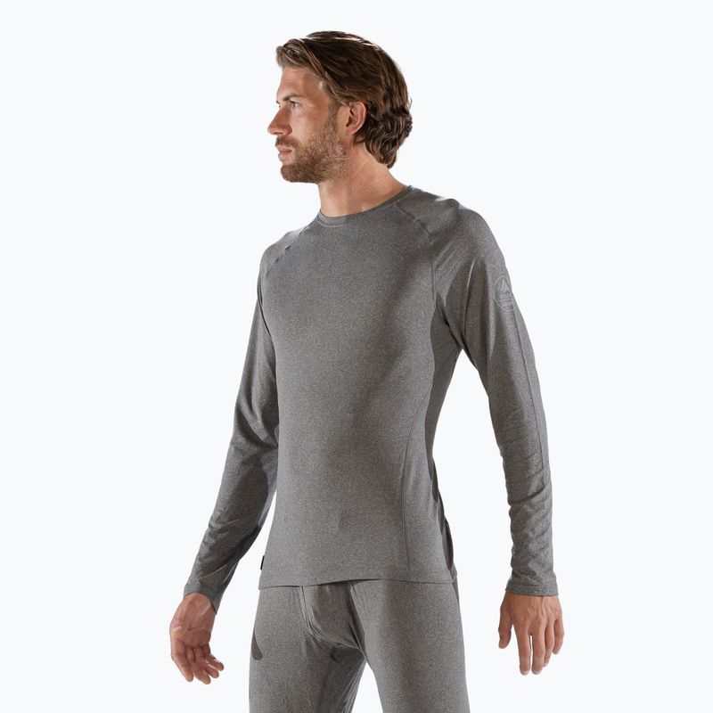 Men's thermal base layer top Surfanic Bodyfit Crewneck charcoal 5
