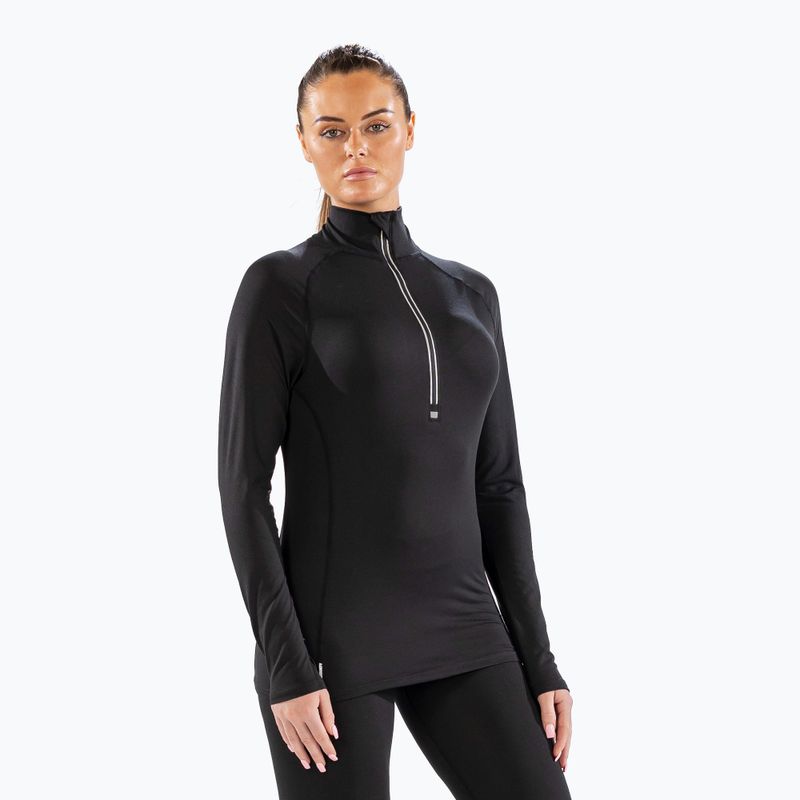 Women's thermal longsleeve Surfanic Cozy Zip Neck black 5