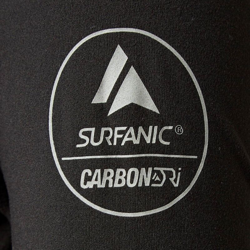 Women's thermal active sweatshirt Surfanic Cozy Zip Neck black 9