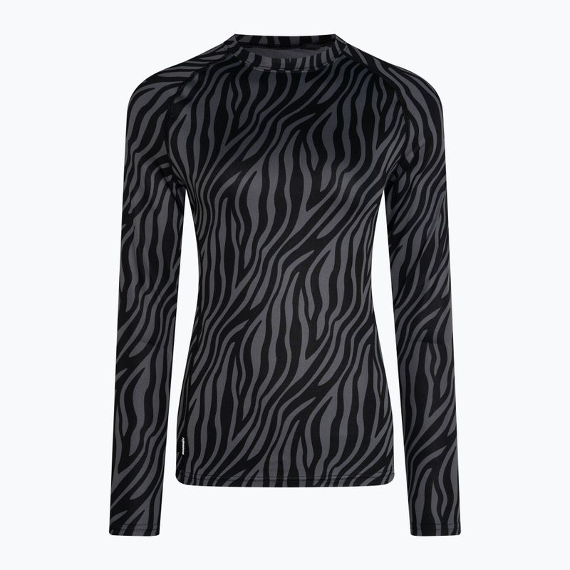 Women's Surfanic Cozy Limited Edition Crew Neck thermoactive longsleeve black zebra 4