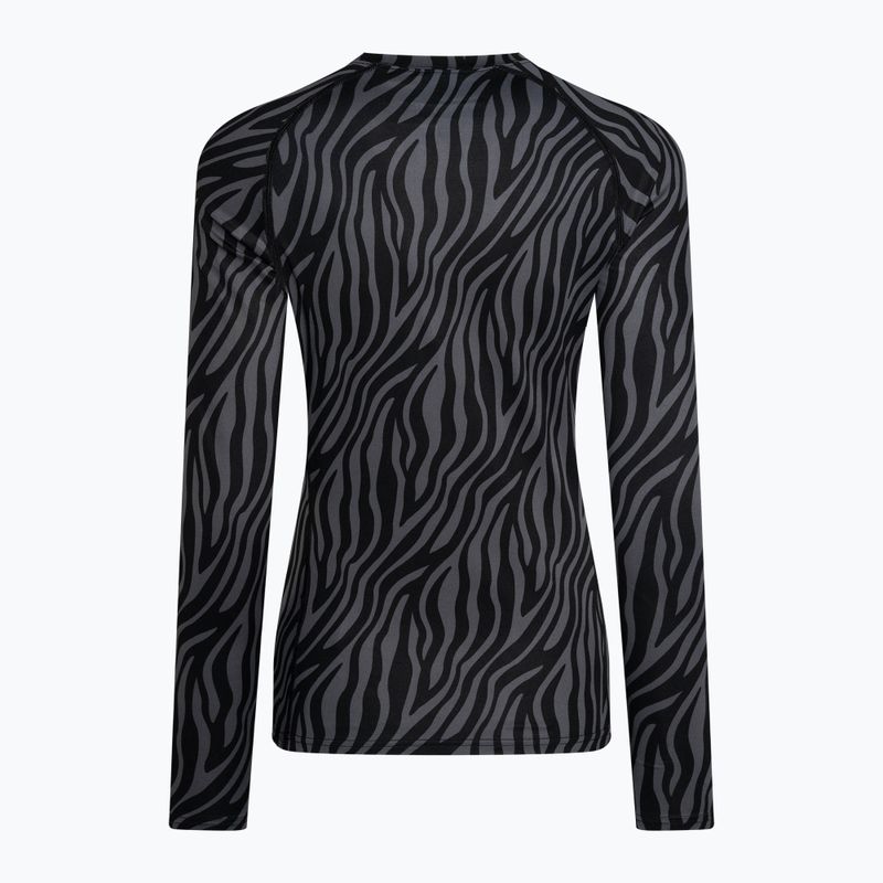 Women's Surfanic Cozy Limited Edition Crew Neck thermoactive longsleeve black zebra 5