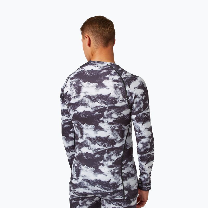 Men's Surfanic Bodyfit Limited Edition Crew Neck thermoactive longsleeve white out print 3