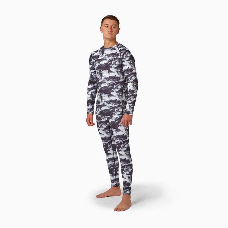 Men's thermal top Surfanic Bodyfit Limited Edition Crew Neck white out print 2