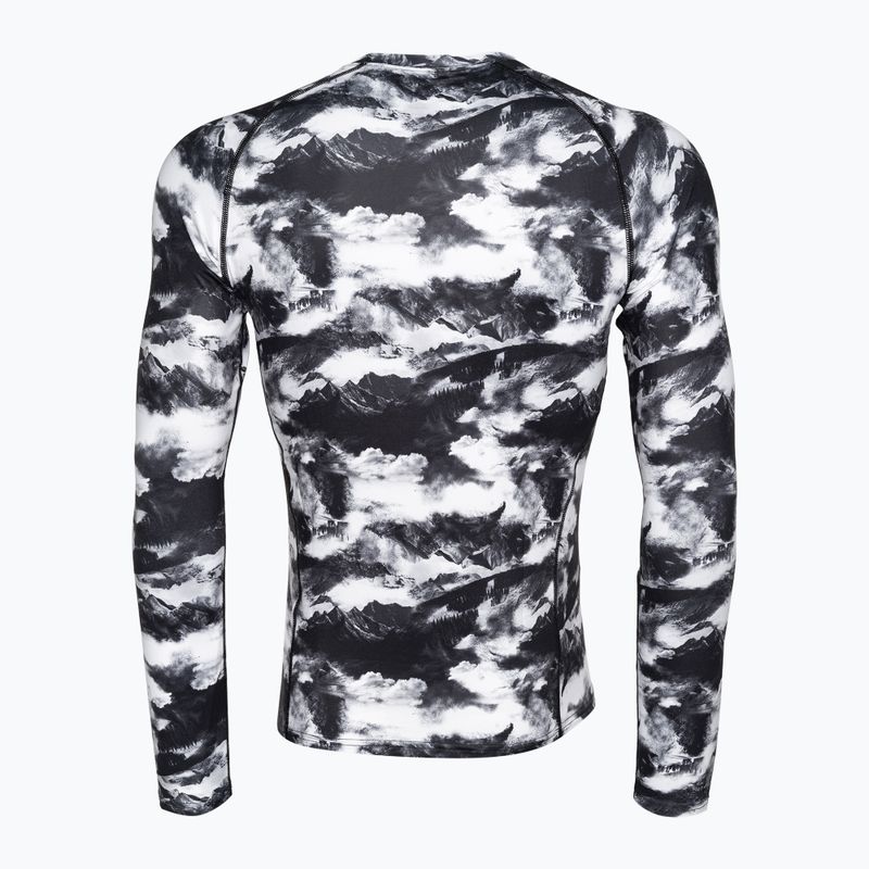 Men's Surfanic Bodyfit Limited Edition Crew Neck thermoactive longsleeve white out print 5