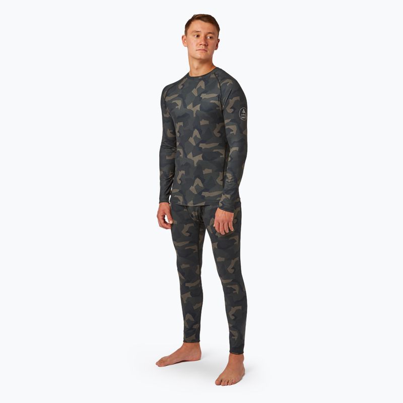 Men's Surfanic Bodyfit Limited Edition Crew Neck thermoactive longsleeve forest geo camo 2