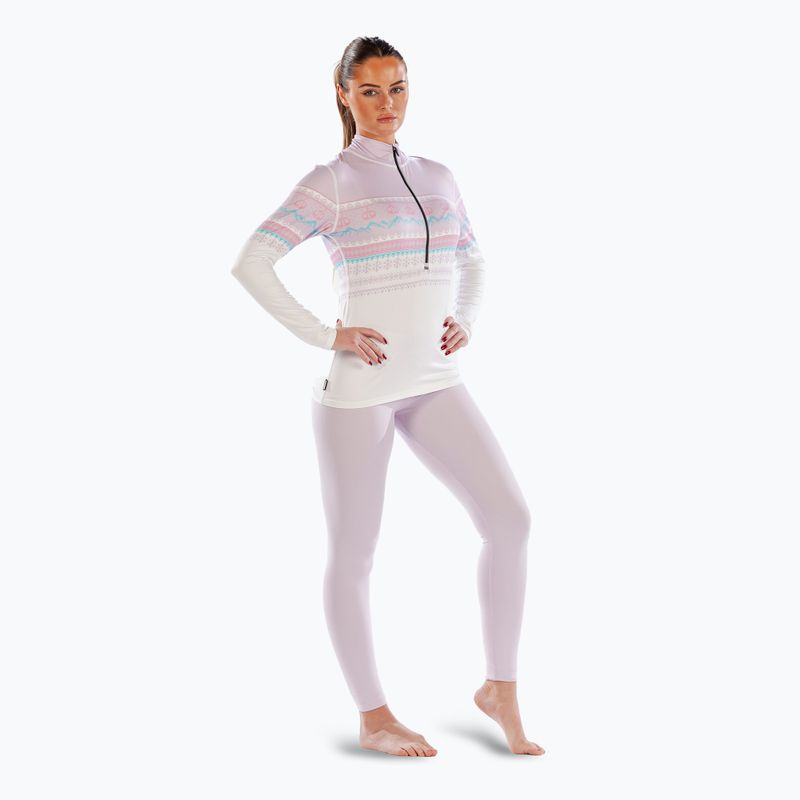 Women's Surfanic Cozy CarbonDri Limited Edition Zip Neck thermal longsleeve pink 2
