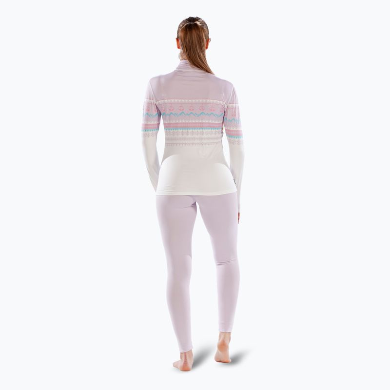 Women's Surfanic Cozy CarbonDri Limited Edition Zip Neck thermal longsleeve pink 4